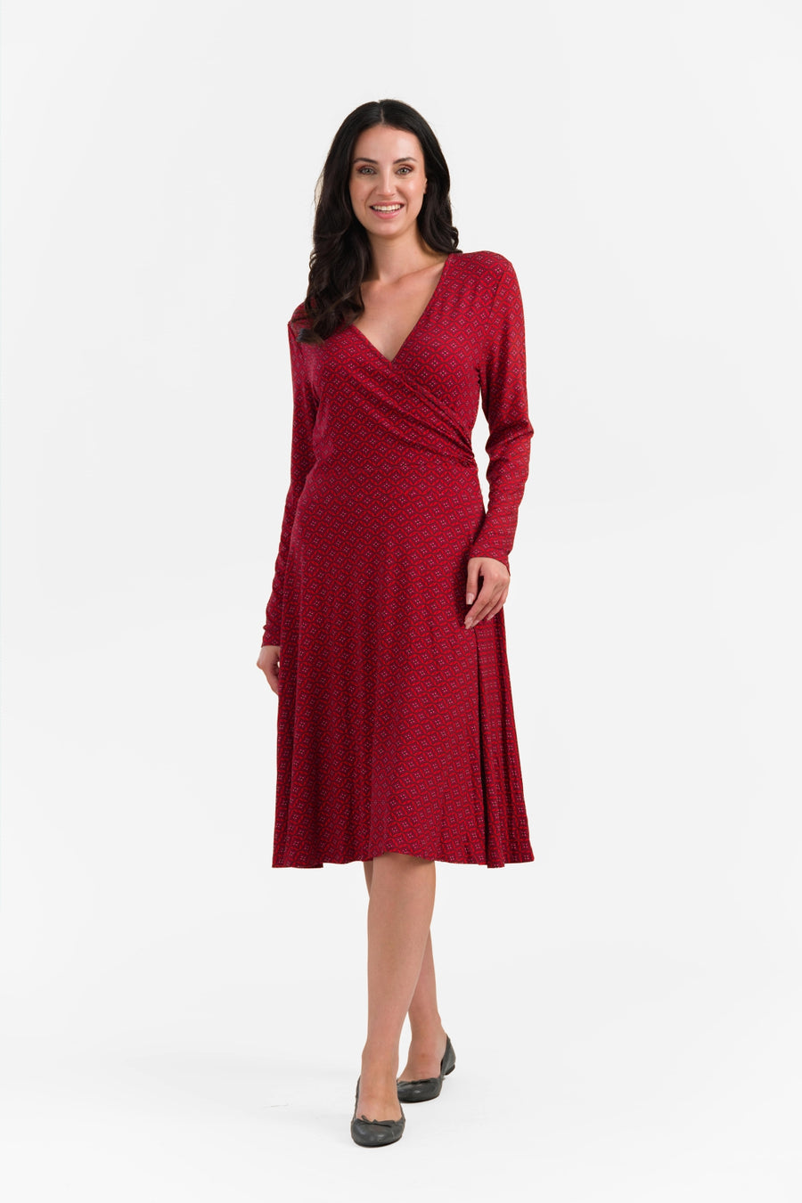 Daisy-Kleid | Lissabon-Rot