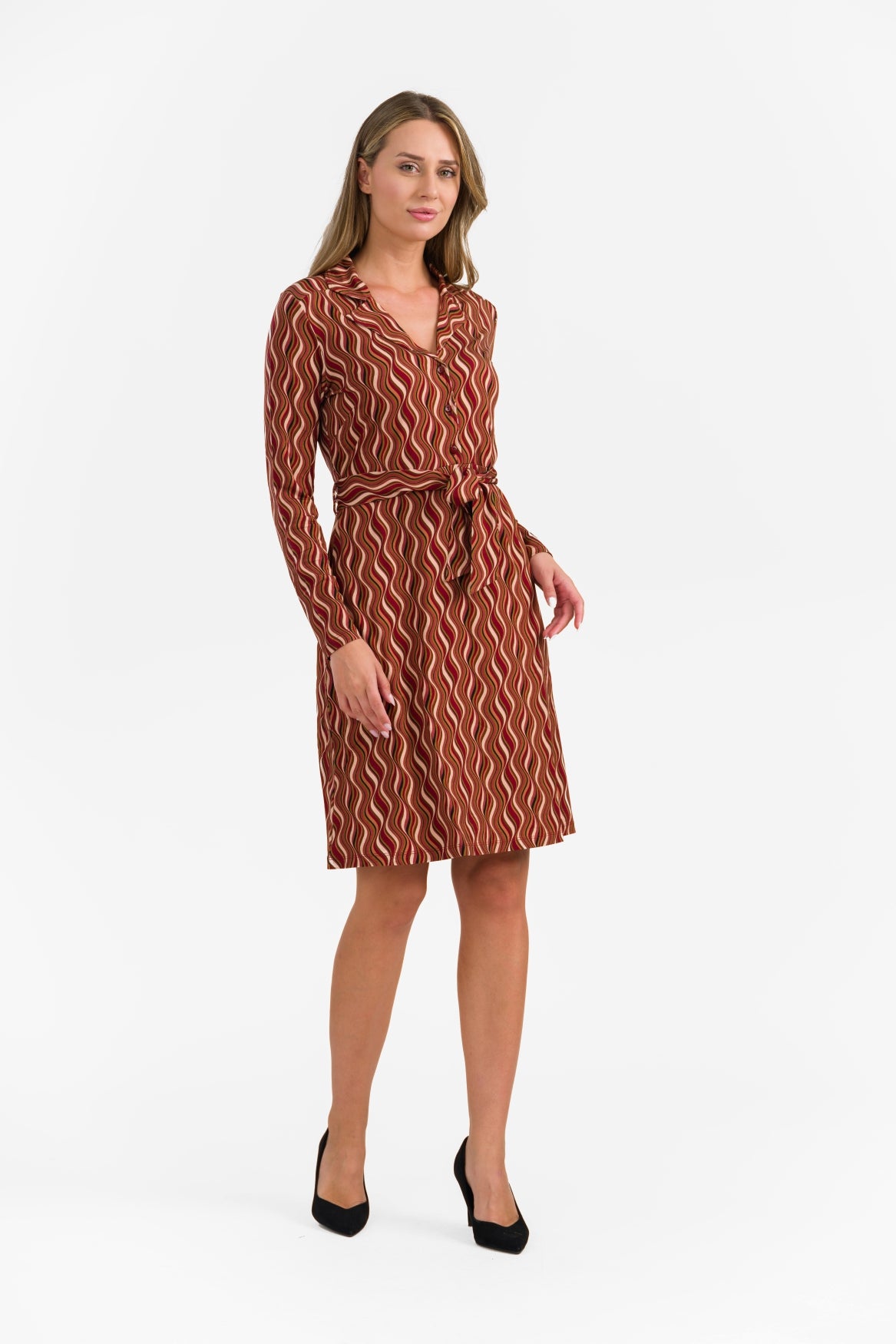 Monique-Kleid | Glanzrot