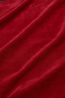 Pleun Tunique | Rippenvelours, einfarbig, gebratener Ziegelstein