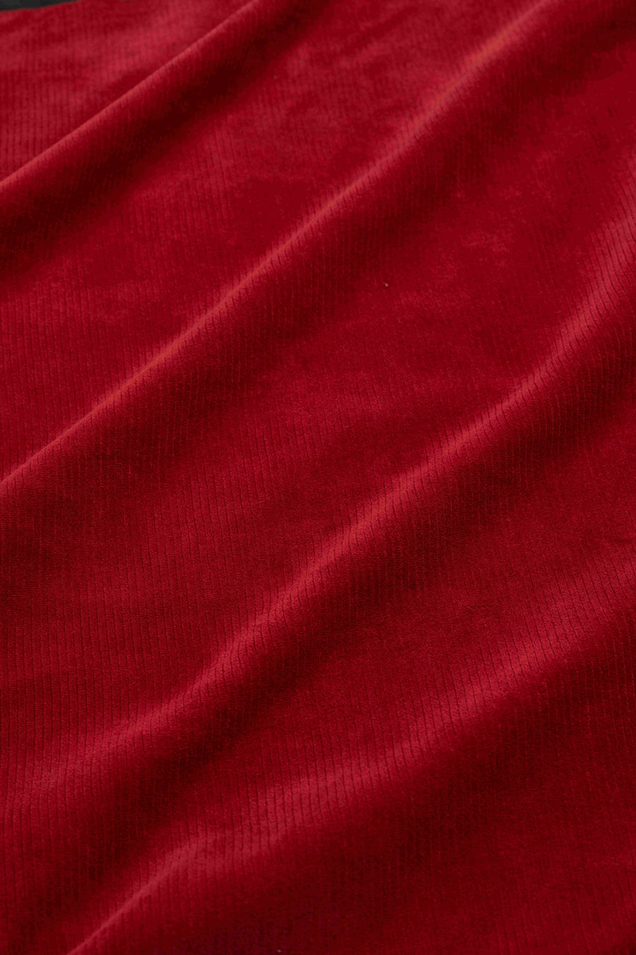 Pleun Tunique | Rippenvelours, einfarbig, gebratener Ziegelstein