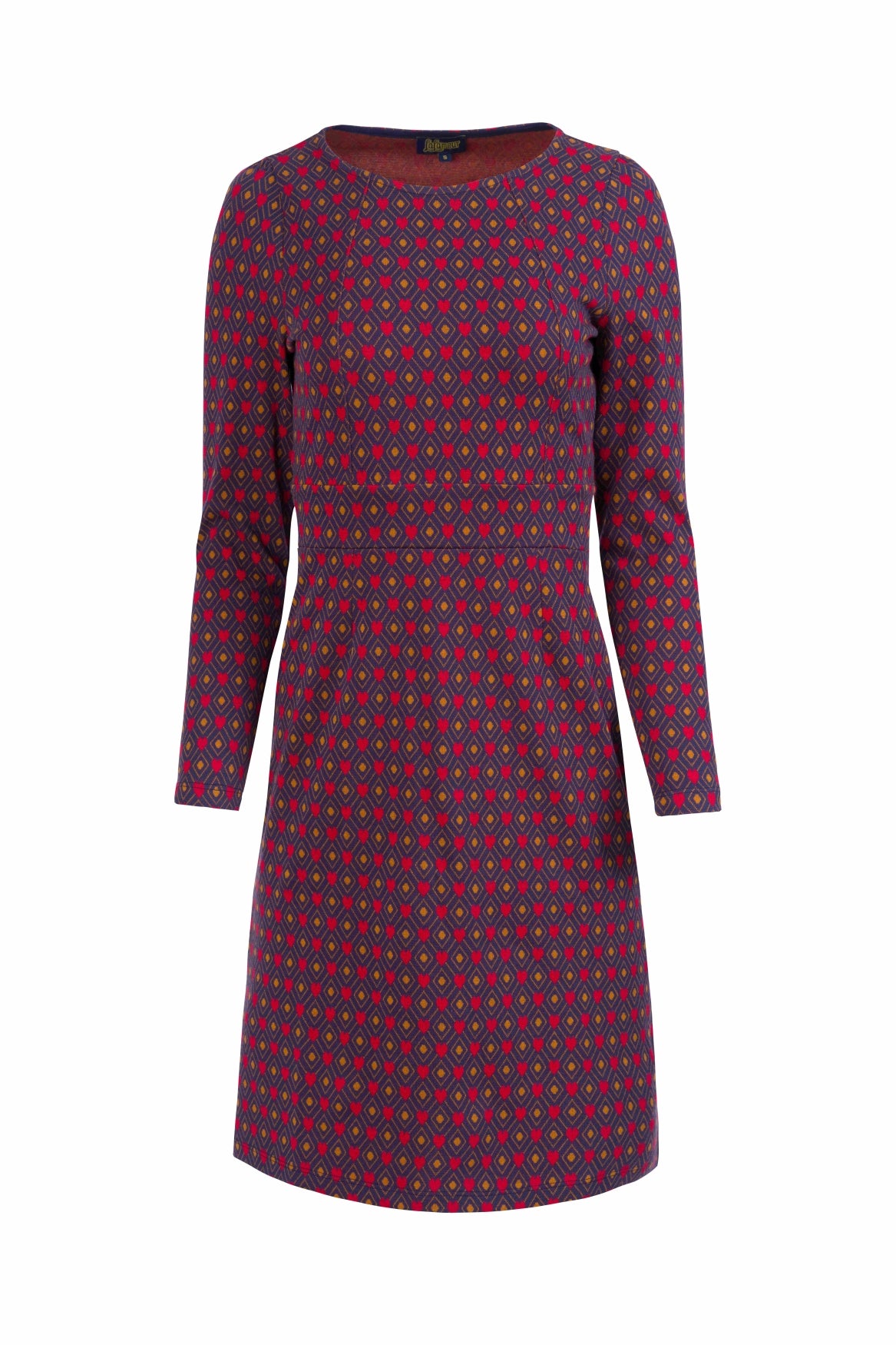 Elise-Kleid | Jacquard-Herzen