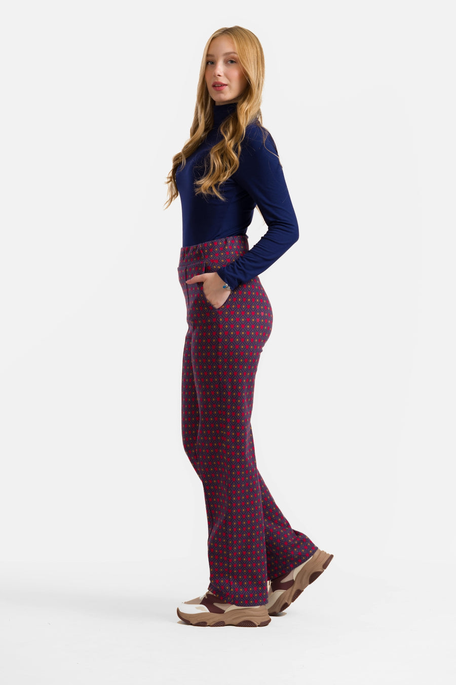 Hailey Hose | Jacquard-Herzen