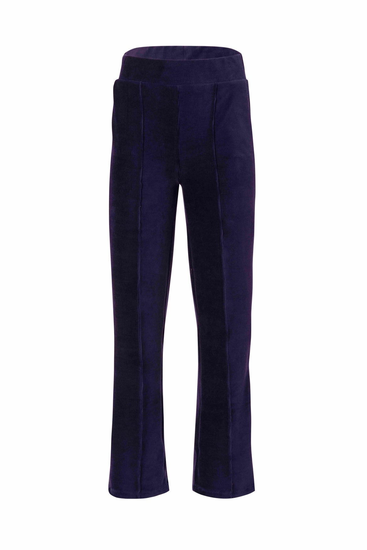 Hailey Hose | Gerippter Velours, Marineblau