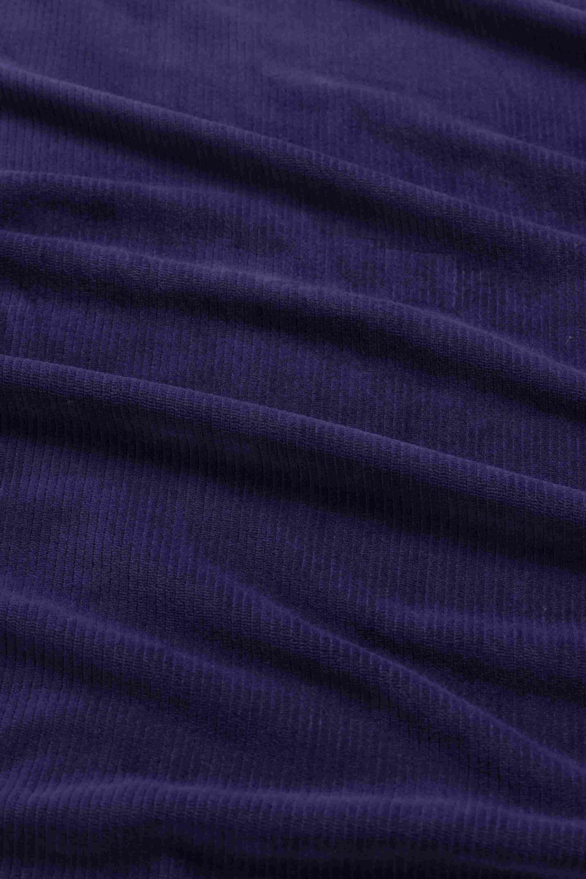 Hailey Hose | Gerippter Velours, Marineblau