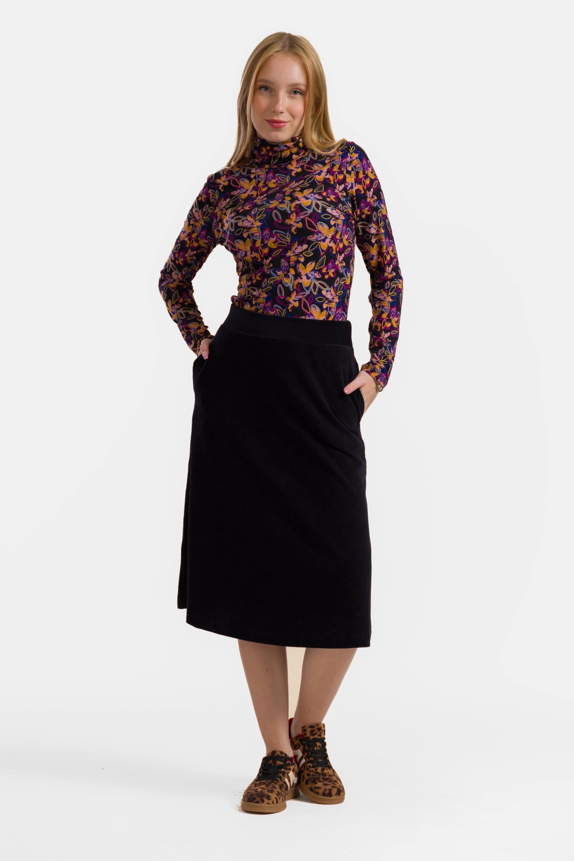 Holly Rock | Rib Velour Black