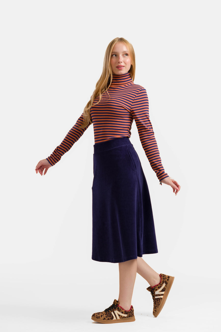 Holly Rock | Rib Velour Navy