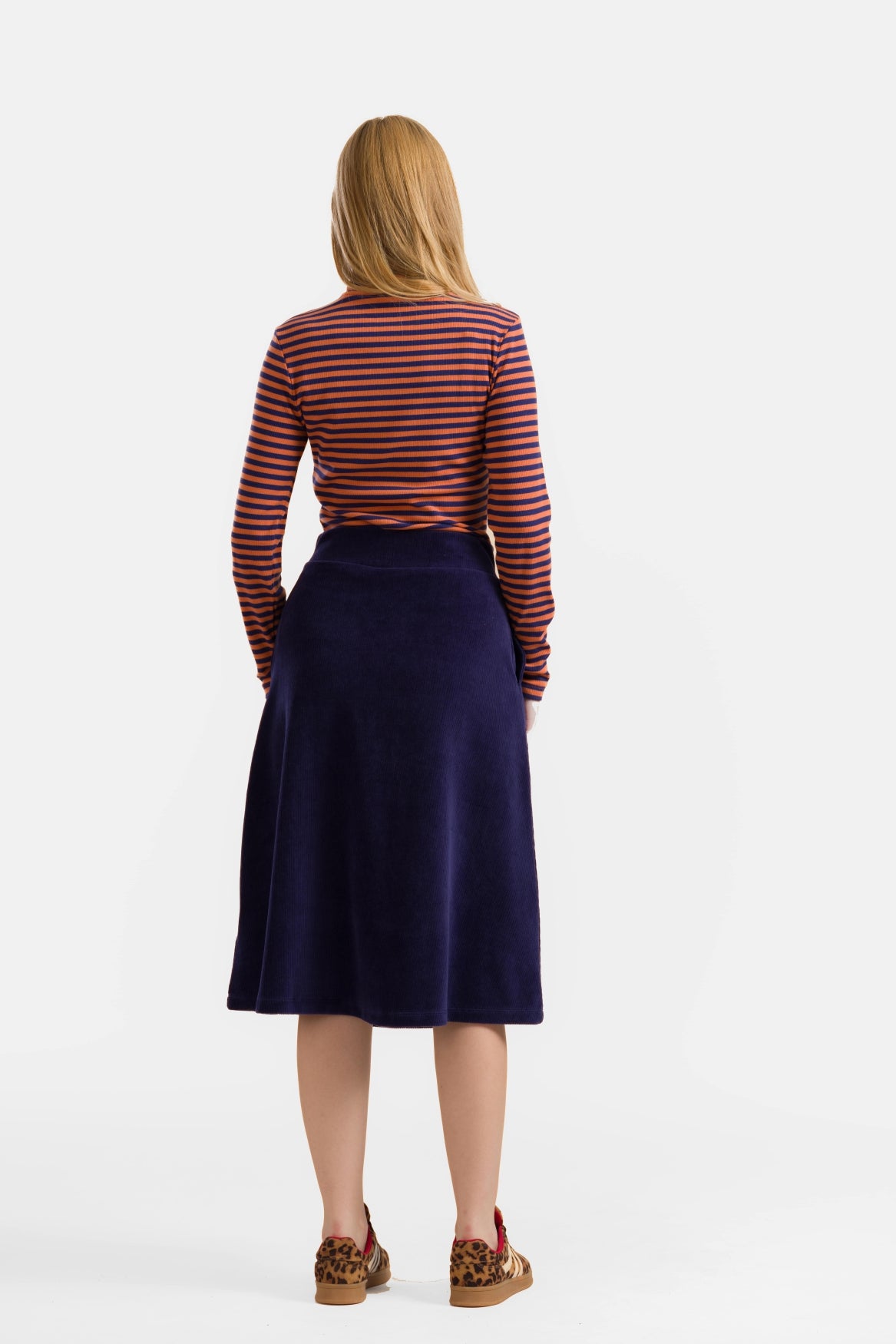 Holly Rock | Rib Velour Navy