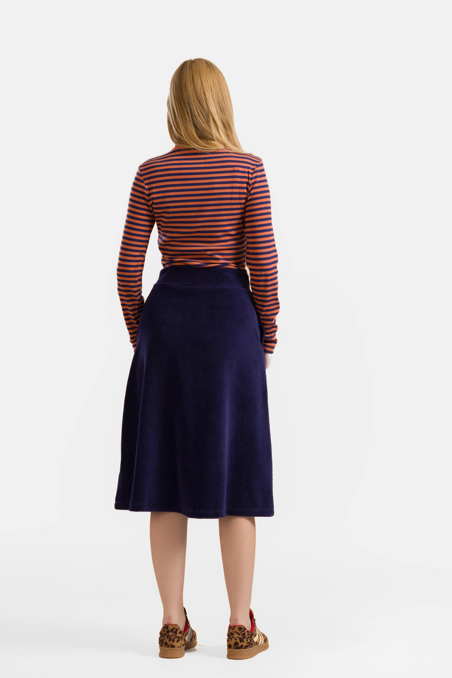Holly Rock | Rib Velour Navy