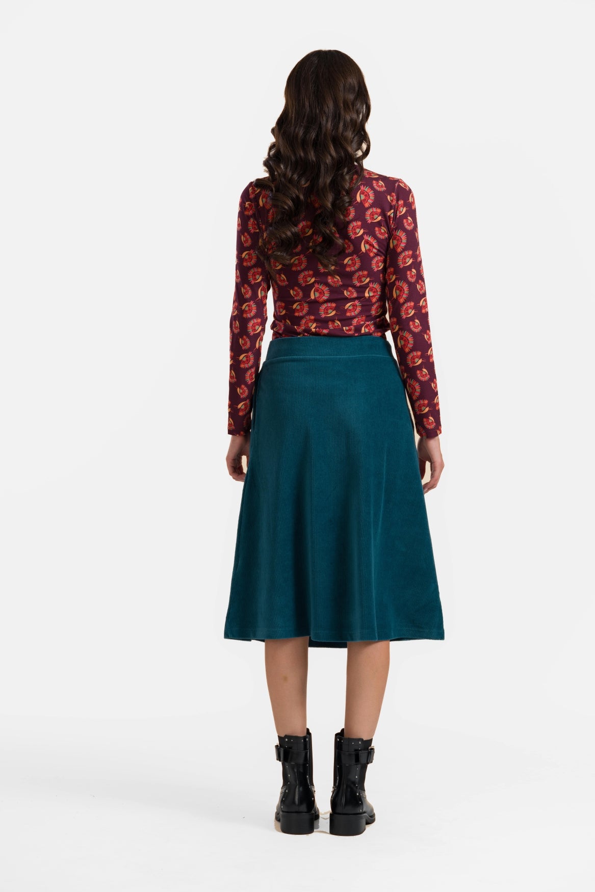 Holly Rock | Rib Velour Petrol