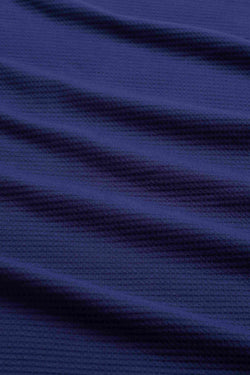 Kelly Top Ls | Waffelblau