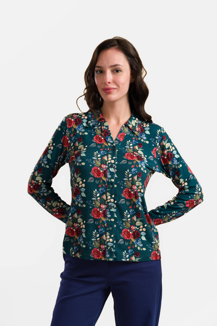 Anna Bluse, langärmelig | Herbststrauß