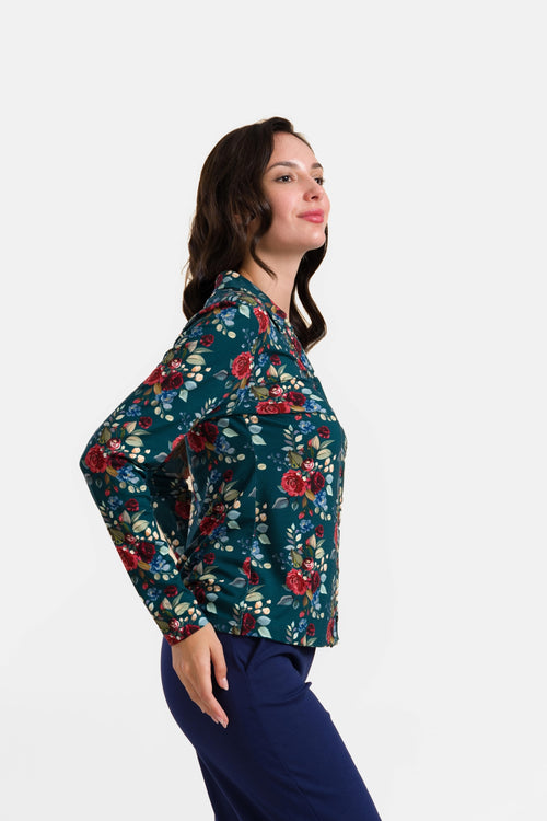 Anna Bluse, langärmelig | Herbststrauß