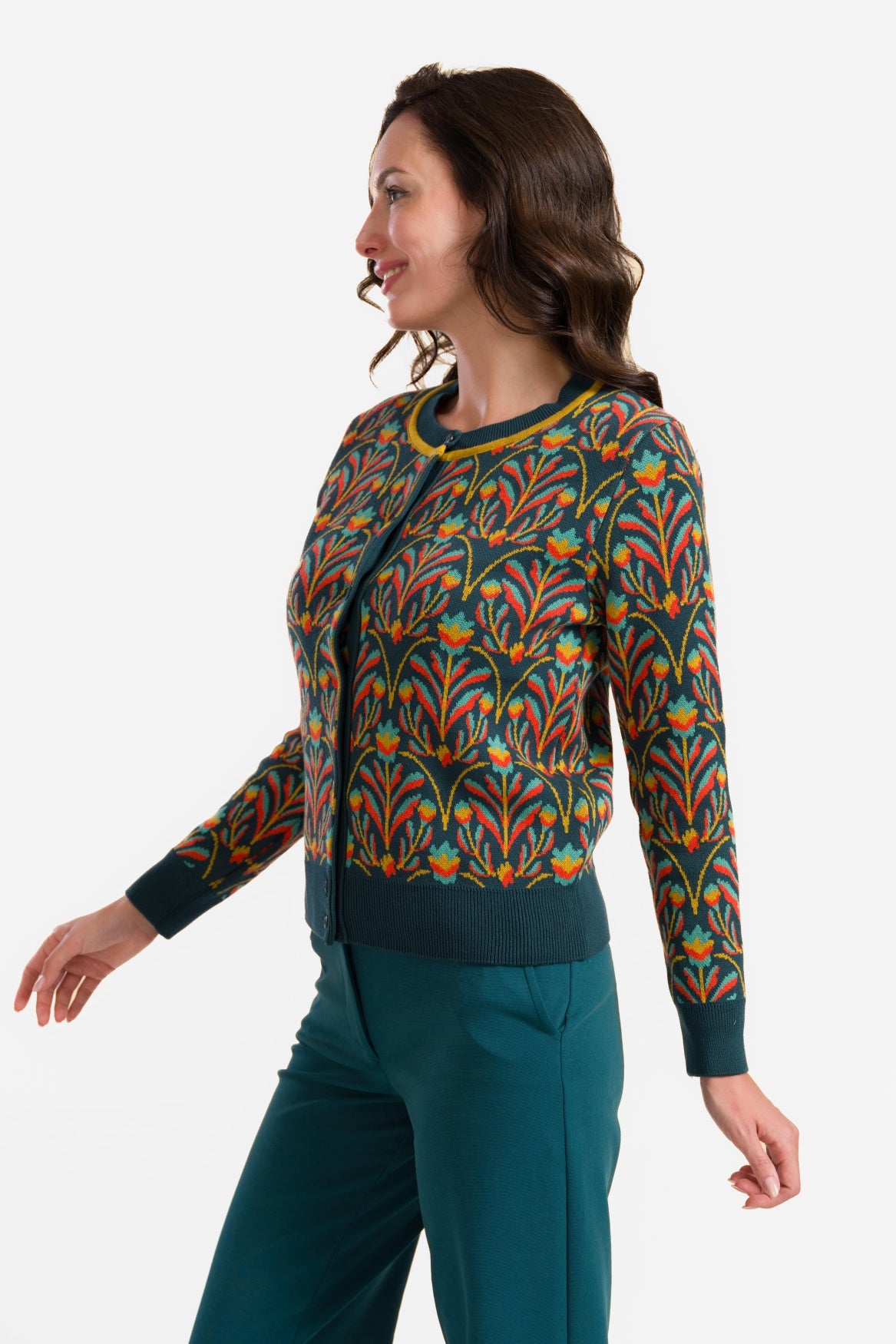 Strickjacke | Barockblume