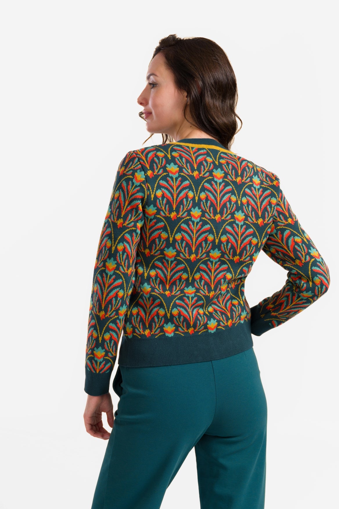 Strickjacke | Barockblume