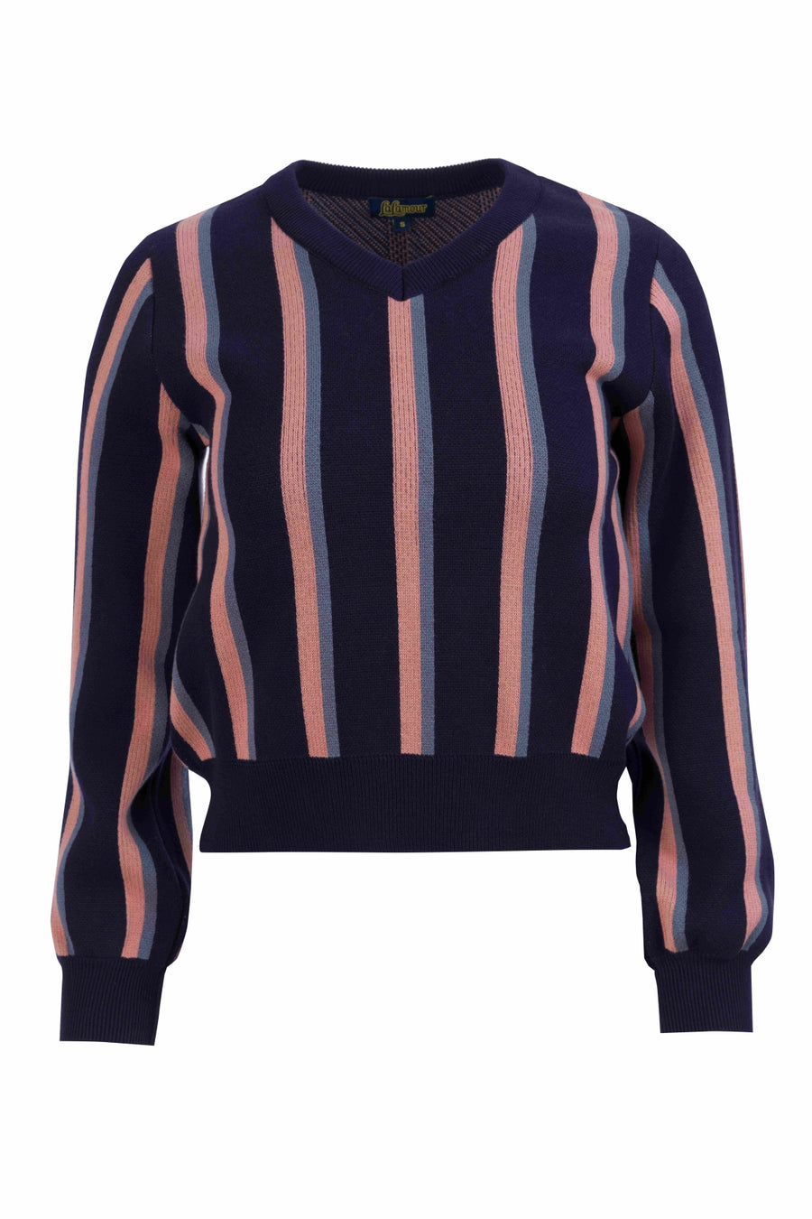 Strickpullover | Blaue Streifen