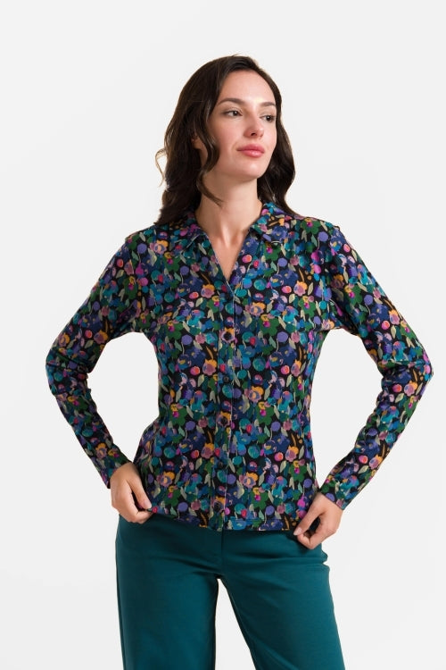 Anna Bluse, langärmelig | Farbtupfer