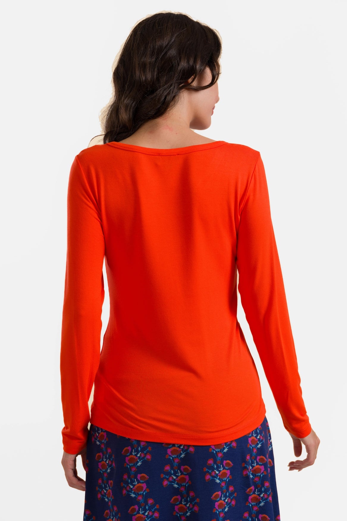 Lynn Top | Ecovero Plain Red