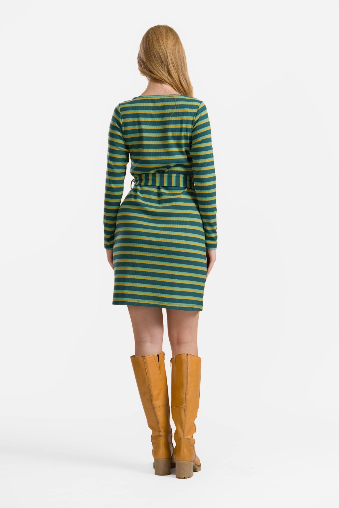 Marlies Kleid | Dunkelblaue Streifen