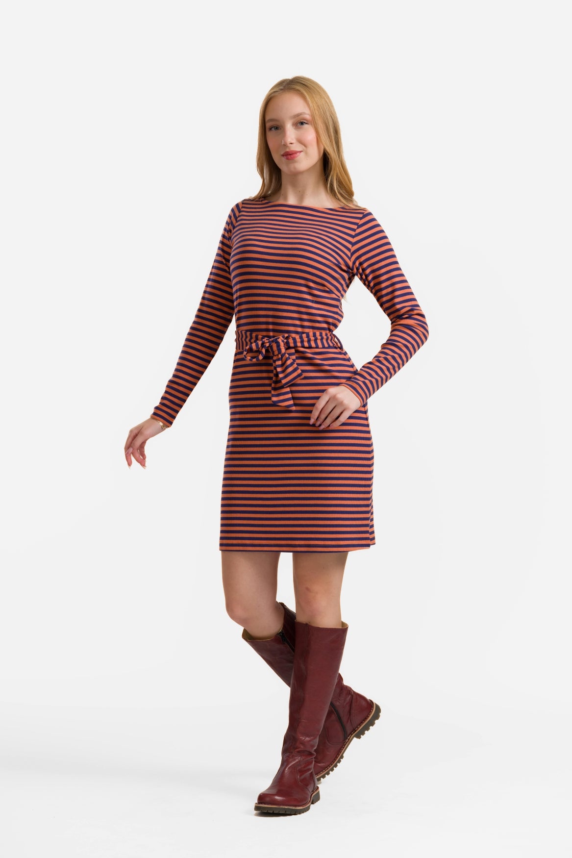 Marlies Kleid | Marineblaue Streifen