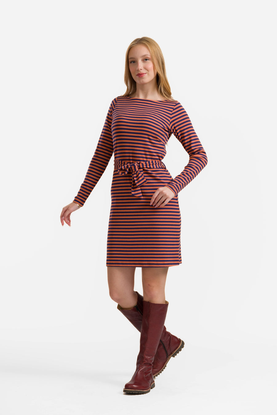 Marlies Kleid | Marineblaue Streifen