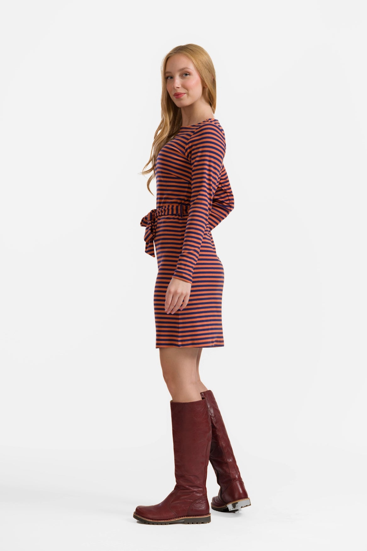 Marlies Kleid | Marineblaue Streifen