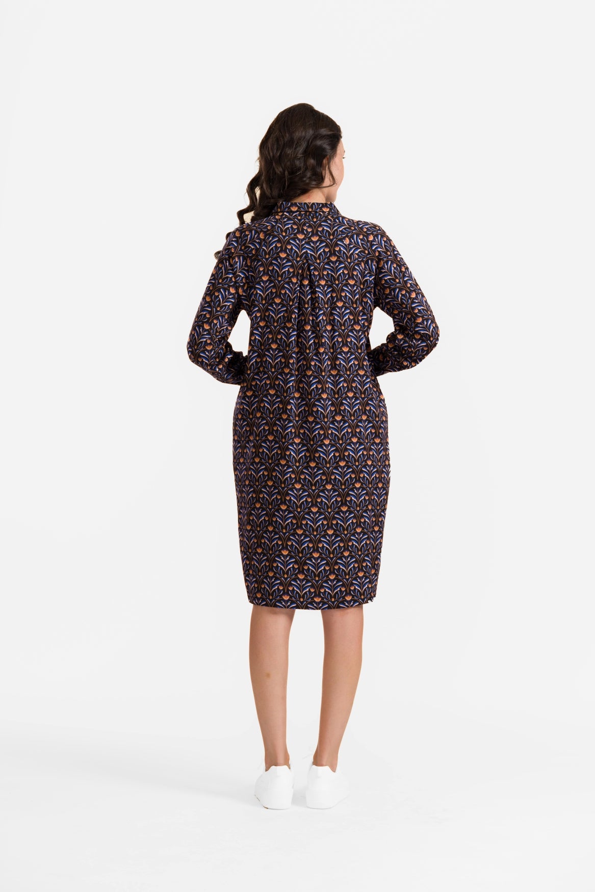 Mia-Kleid | Barock Flower Schwarz