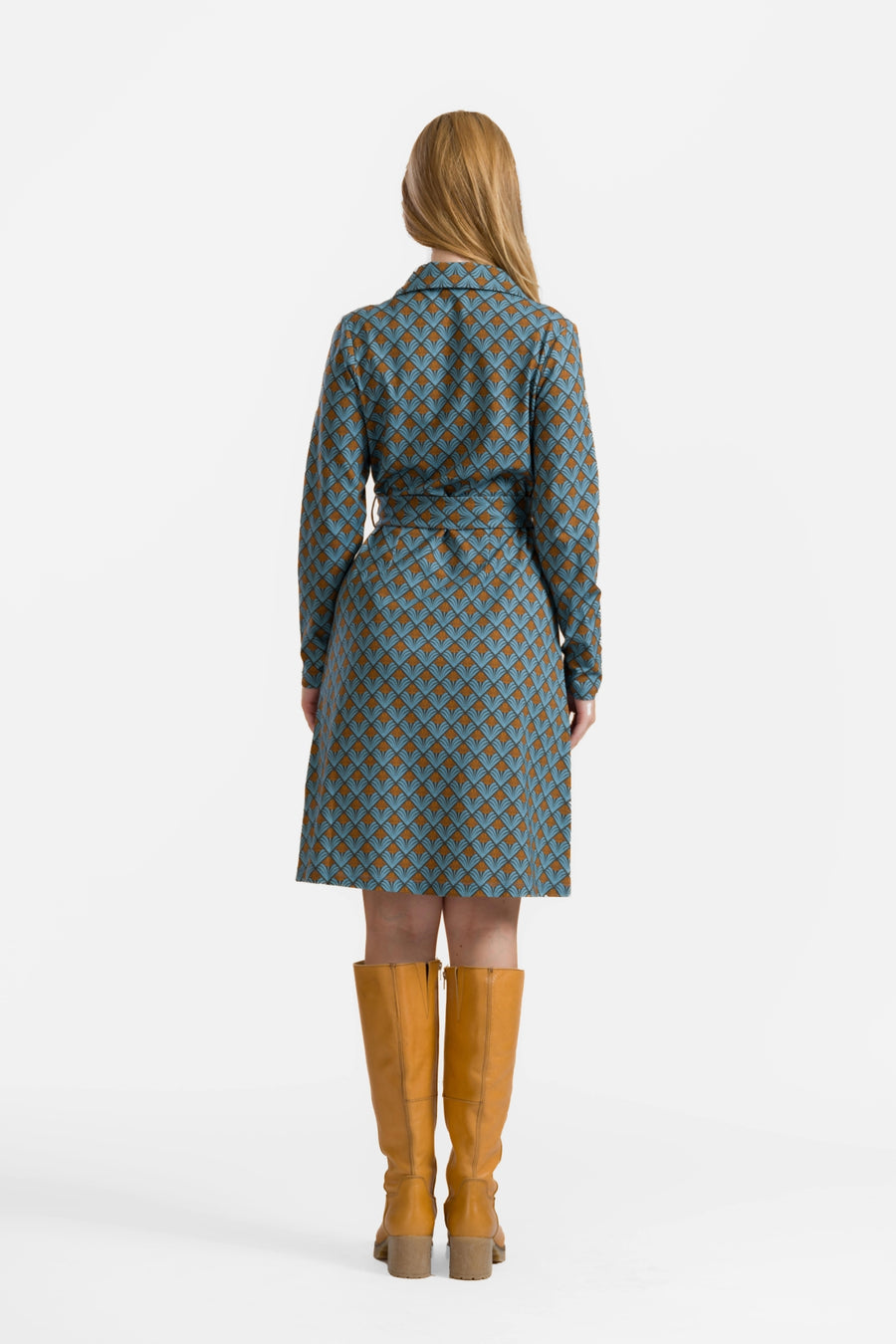 Monique-Kleid | Dschungelgrüne Blume