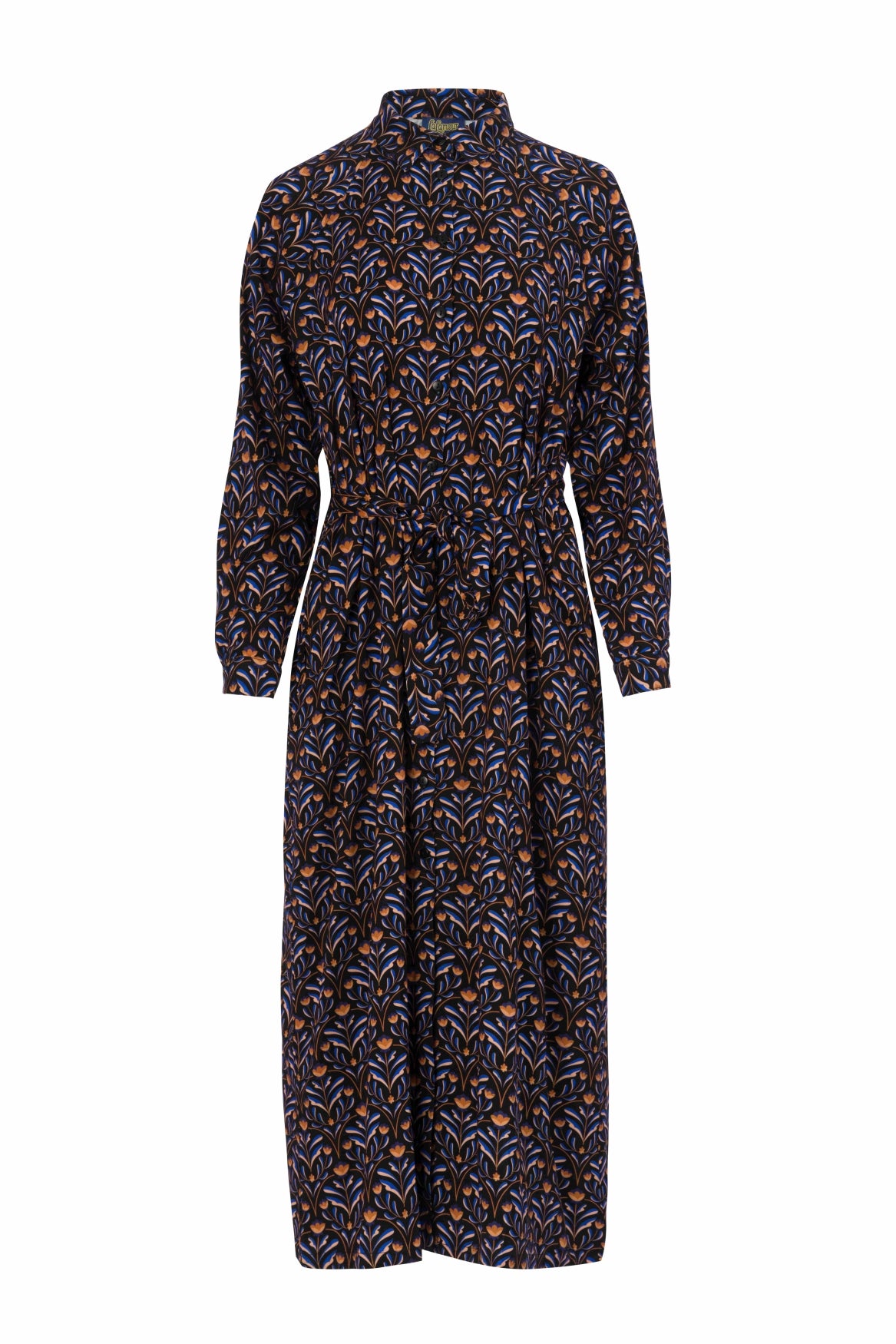 Olivia-Kleid | Barock Flower Schwarz