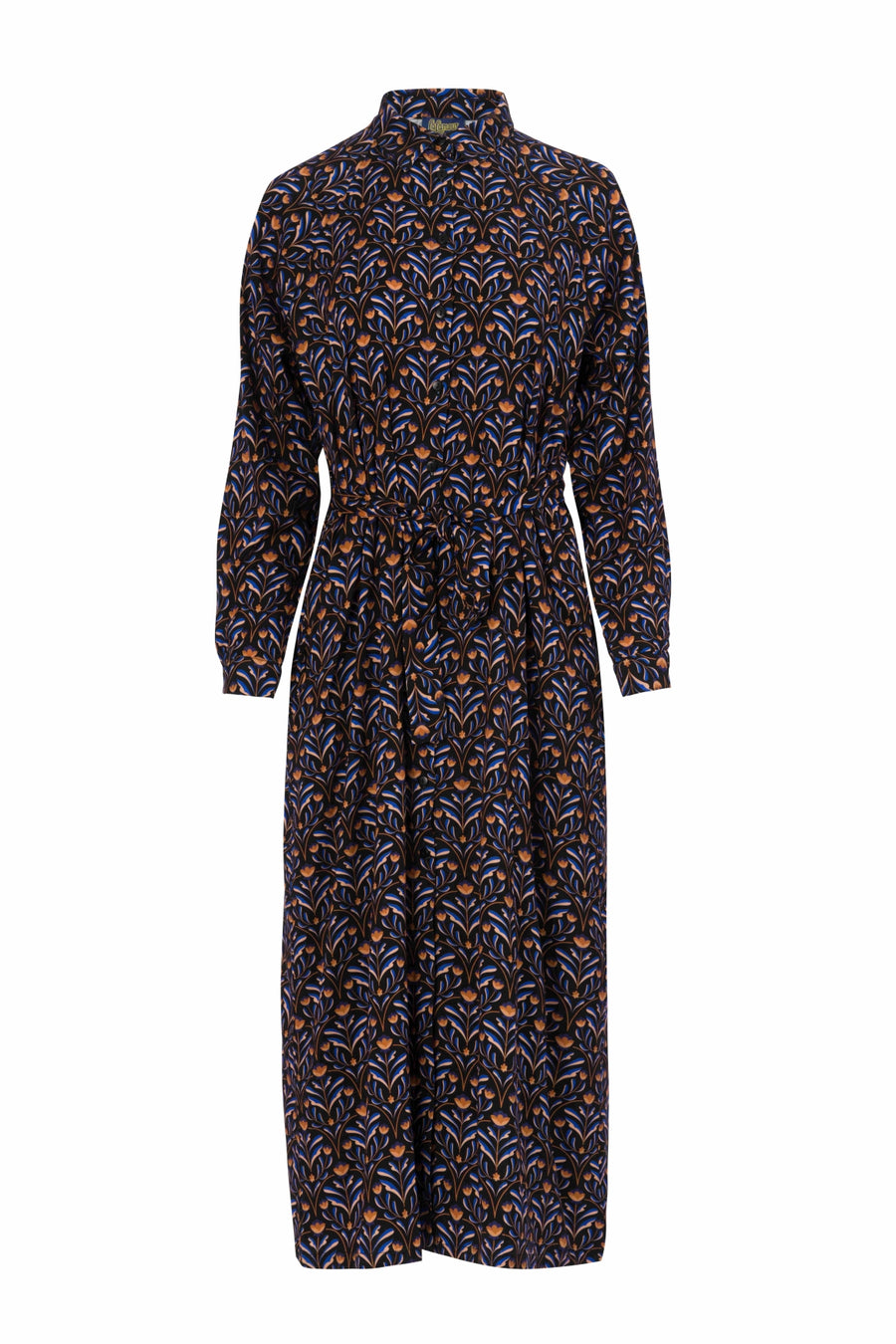 Olivia-Kleid | Barock Flower Schwarz