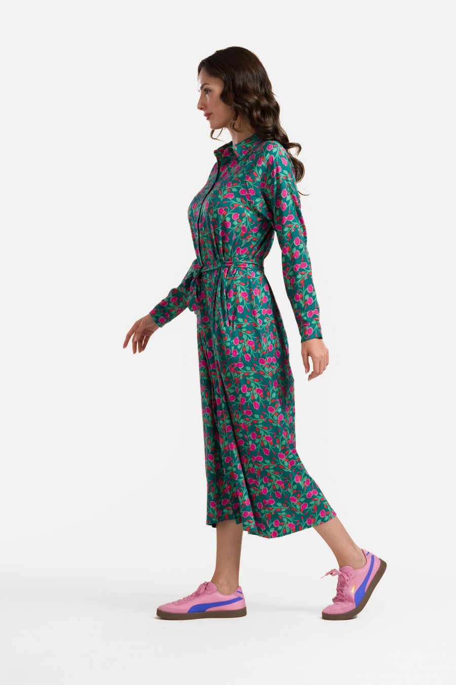 Olivia-Kleid | Flache Blumen