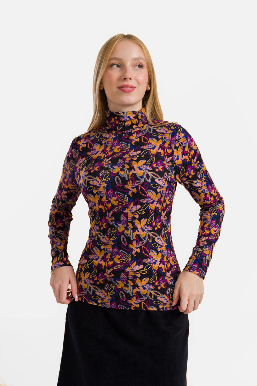 Ruby Top Ls | Leuchtende Herbstblumen