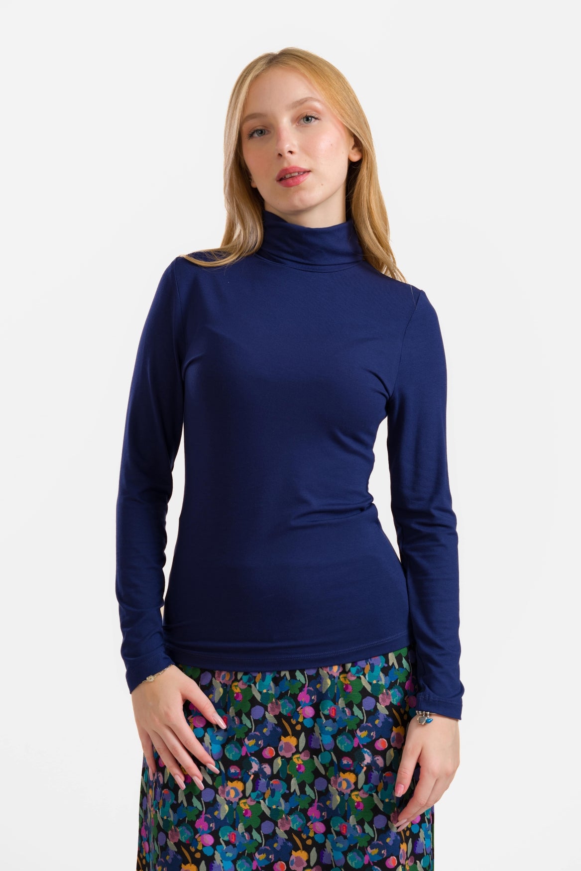 Ruby Top Ls | Ecovero Uni Blau