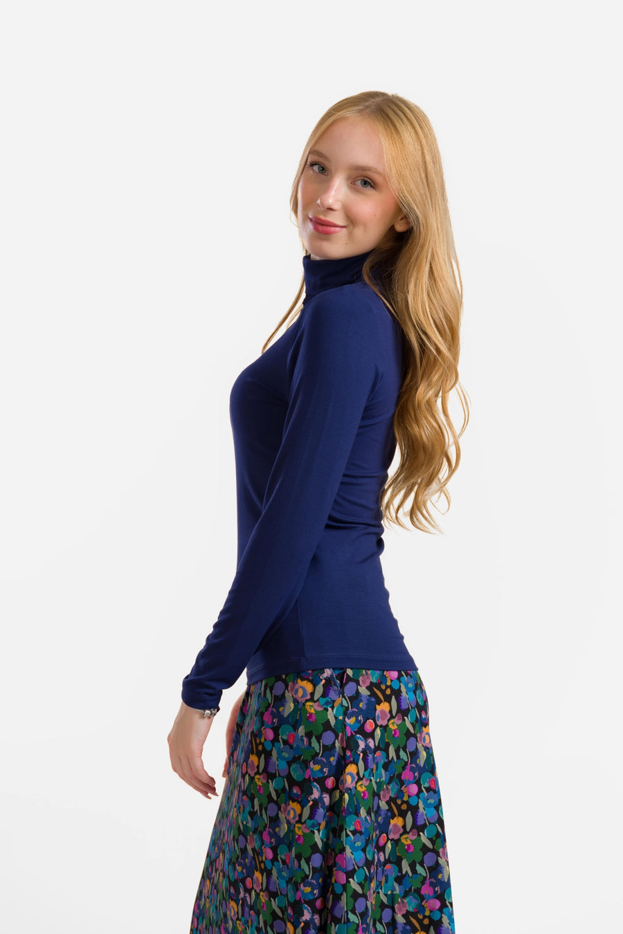 Ruby Top Ls | Ecovero Uni Blau