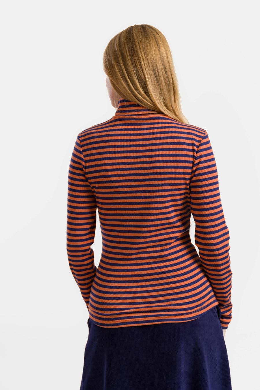 Ruby Top Ls | Navy Stripes