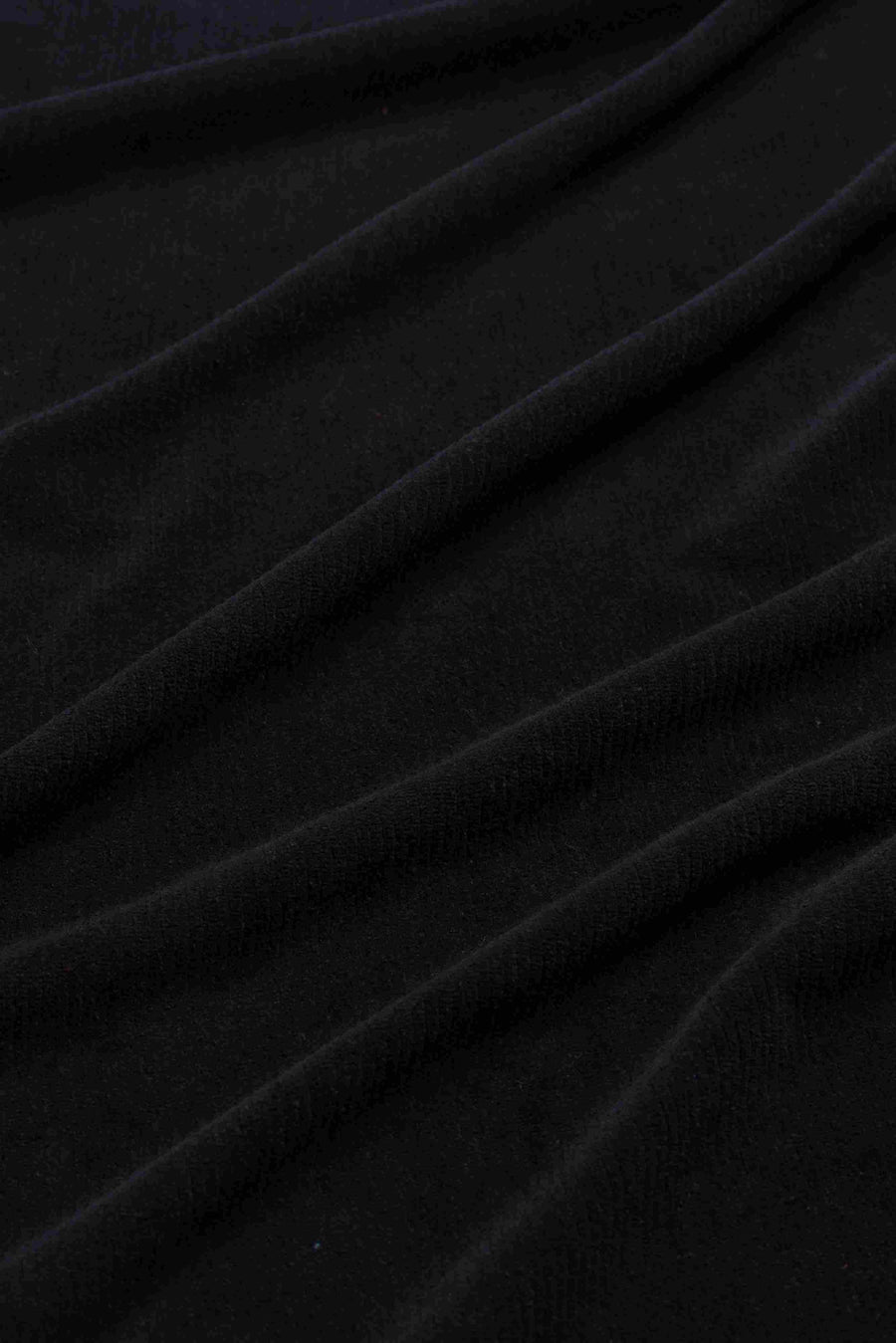 Sandra-Kleid | Gerippter Velours, Schwarz