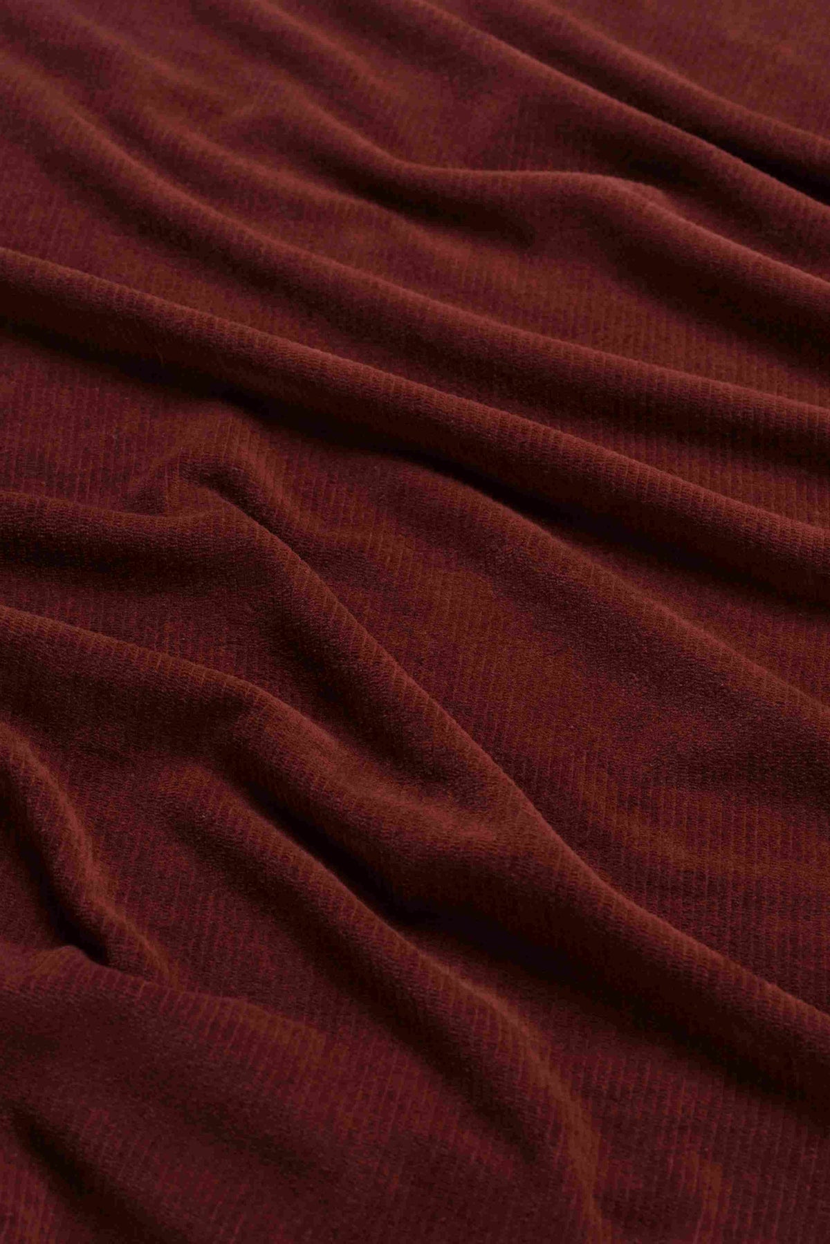 Sandra-Kleid | Gerippter Velours, Schokoladenbraun
