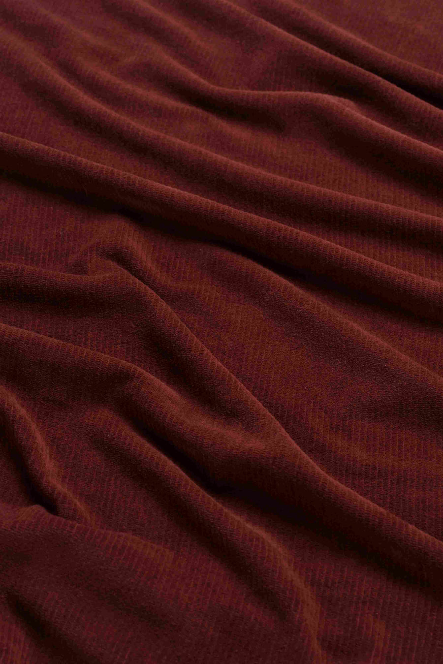 Sandra-Kleid | Gerippter Velours, Schokoladenbraun