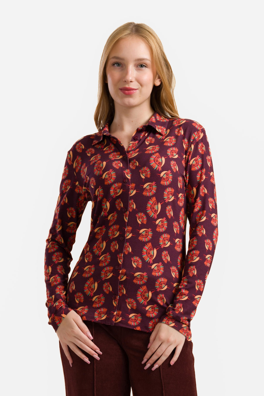 Bluse mit Bügeln | Paradiesvogel