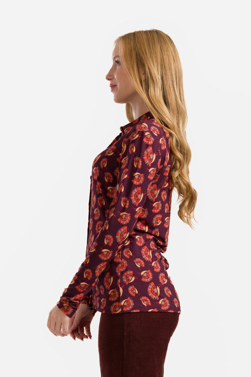 Bluse mit Bügeln | Paradiesvogel