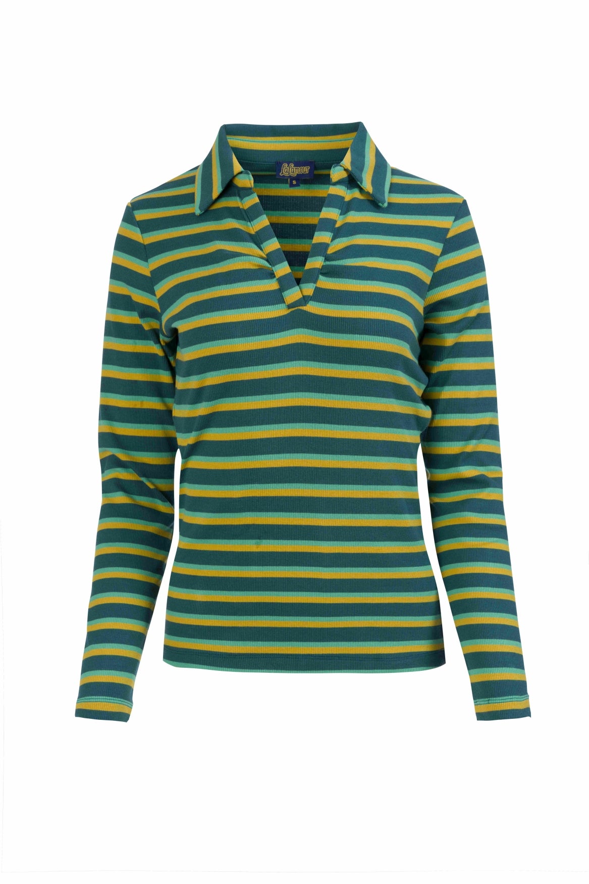 Suzy Langarmshirt | Dunkelblaue Streifen