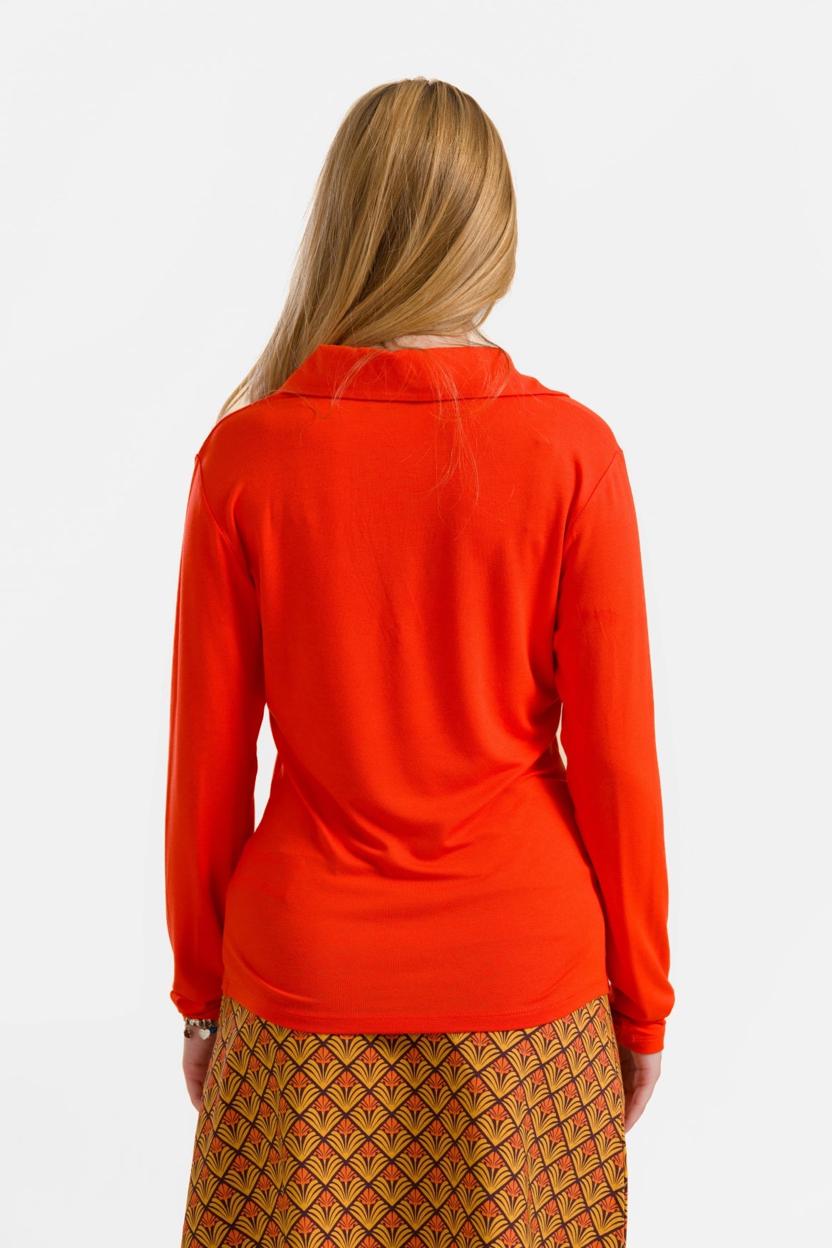 Suzy Langarmshirt | Ecovero Uni Rot
