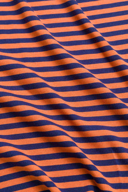 Suzy Langarmshirt | Marineblaue Streifen