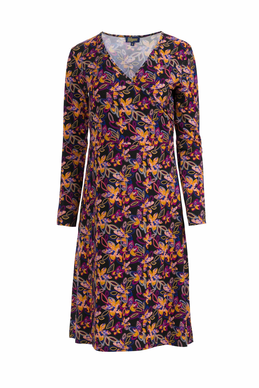 Chrissy Cross Kleid | Bright Autumn Flowers