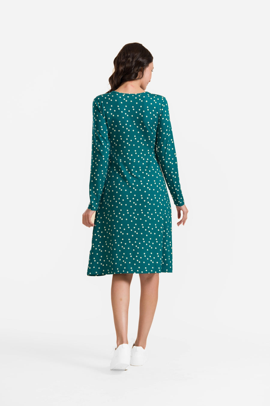 Chrissy Cross Kleid | Punkte